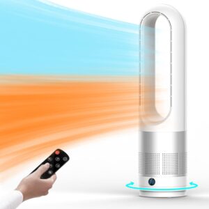 Bladeless tower fan for bedroom, kitchen, office