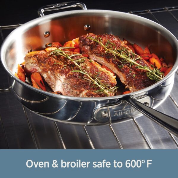 All-Clad D3 Stainless 3-ply Bonded Cookware Set, 10 piece Set