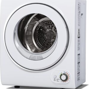 Portable Clothes Dryer 850W, 1.5 cu.ft, Compact & Quiet, Wall-Mountable, ETL Certified, Ideal for Small Spaces