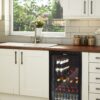 80L Glass Fronted Under Counter Fridge, Wine Beer and Beverage Cooler