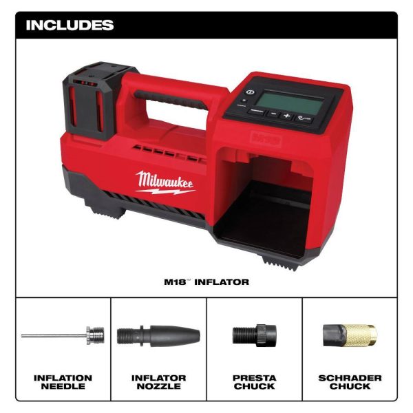 a551ee3d72124c4cb2b3fa19b1d41072 2848-20 M18 18-Volt Lithium-Ion Cordless Inflator (Tool-Only)