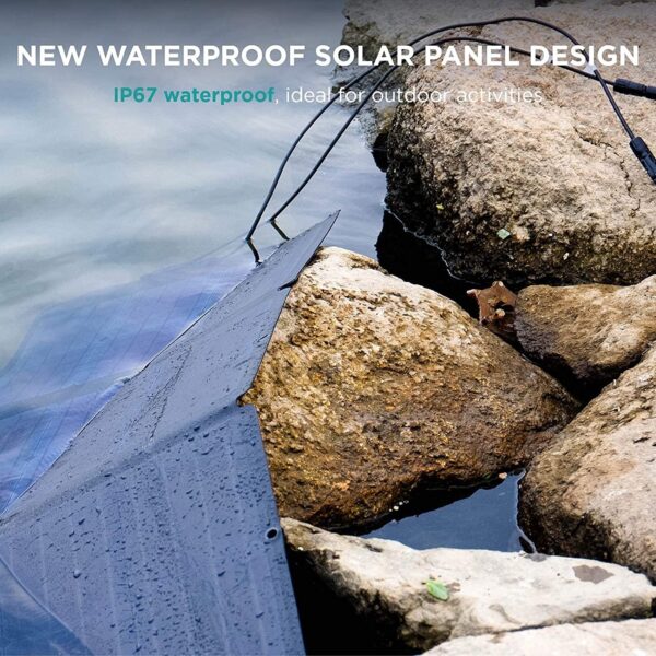 a6135808479548098b3b5a552f4e5d22 EcoFlow 160W Portable Solar Panel for Power Station, Foldable Solar Charger with Adjustable Kickstand, Waterproof IP67 for Outdoor Camping,RV,off Grid System