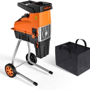 Wood Chipper, 15-Amp Garden Shredder, 60L Collection Bag - Tkws01a