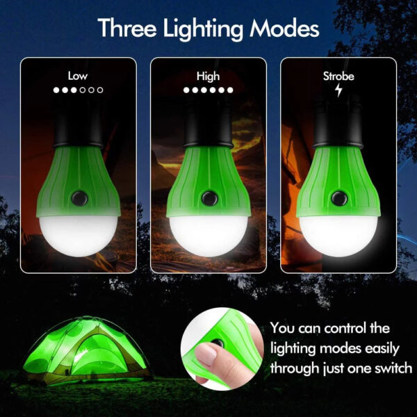4 Packs LED Camping Light Bulbs