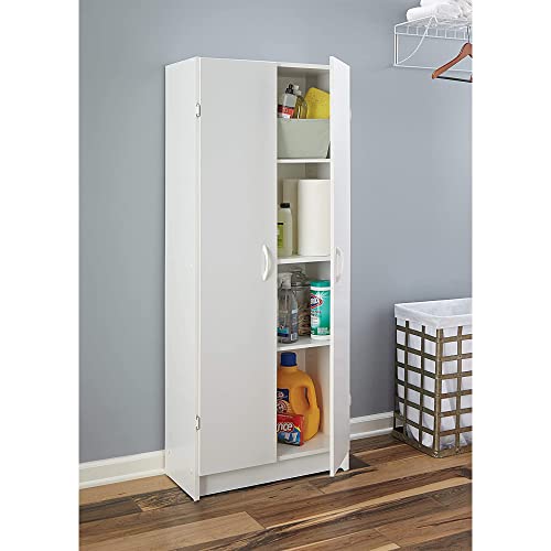a68ac26d615f4665ba385fbf41f7c2a0 ClosetMaid Pantry Cabinet Cupboard with 2 Doors, Adjustable Shelves, for Kitchen, Laundry or Utility Room