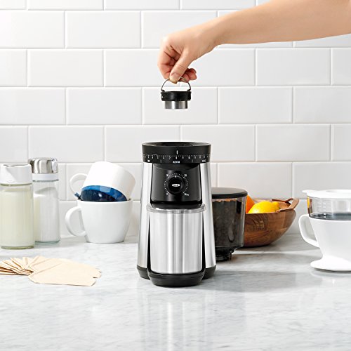a74dee8680a54123a35a5fc8c350feb6 OXO Brew Conical Burr Coffee Grinder , Silver
