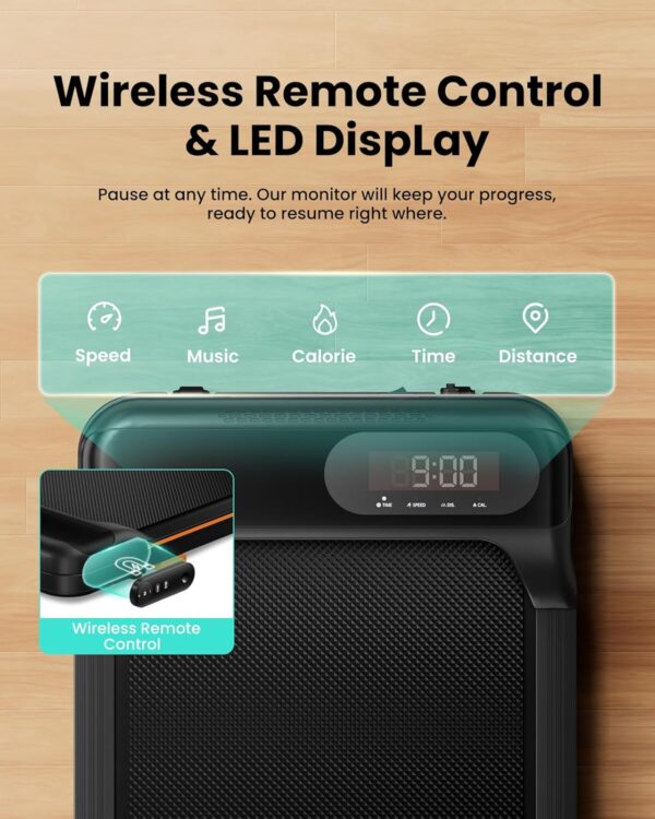 a756f7f3e62344dc9f47c654c009d275 Walking Pad, Under Desk Treadmill with Incline for Home Office 2.5HP Portable Walking Treadmill with 280 Lbs Weight Capacity Walking Machine, Remote Control, LED Display