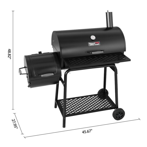 a767dc4fd78b4e5a8b25f375727b4799 CC1830FG, Charcoal Grill with Offset Smoker with High Heat-Resistant BBQ Gloves