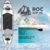Roc Inflatable Stand Up Paddle Boards 10 ft 6 in with Premium SUP Paddle Board Accessories, Wide Stable Design, Non-Slip Comfort Deck for Youth & Adults