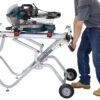 Gravity-Rise Miter Saw Stand with Wheels
