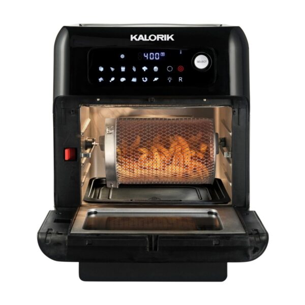 a7e5f4eefe9f4bae8a46e7b92f6046e5 10 Quart Air Fryer Oven, Black