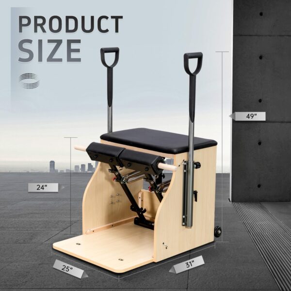 a8653176a0b14b4e9a1132afece9277a Pilates Chair, Split-Pedal Stability Combo Chair with Handles,Pilates Reformer Machine,Pilates Equipment for Home Or Studio Use