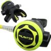 Yoke Regulator & Octopus Combo for Scuba Diving | High-Performance Over-Balanced Regulator, Silicone Mouthpiece, 27" Hose, Large Purge Button, 36" Yellow Octopus Hose