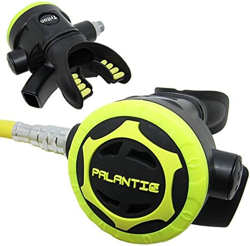 a89778b701684de39ca9484bcb9bfdf8 Yoke Regulator & Octopus Combo for Scuba Diving | High-Performance Over-Balanced Regulator, Silicone Mouthpiece, 27" Hose, Large Purge Button, 36" Yellow Octopus Hose