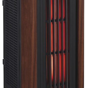 Duraflame Portable Electric Infrared Quartz Oscillating Tower Heater, Cherry