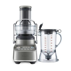 Breville BJB615SHY Compact Design 3X Bluicer Blender and Juicer (Smoked Hickory)