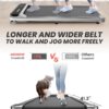 Walking Pad, Under Desk Treadmill with Incline for Home Office 2.5HP Portable Walking Treadmill with 280 Lbs Weight Capacity Walking Machine, Remote Control, LED Display