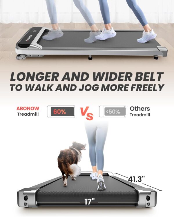 aa68f40bfeab4e2aac6133e47400bf17 Walking Pad, Under Desk Treadmill with Incline for Home Office 2.5HP Portable Walking Treadmill with 280 Lbs Weight Capacity Walking Machine, Remote Control, LED Display