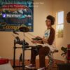 Donner DED-80 Electronic Drum Set, Electric Drum Set for Beginner with 4 Quiet Mesh Drum Pads, 2 Switch Pedal, 180+ Sounds, Throne, On-Ear Headphones, Sticks, and Melodics Lessons Included.
