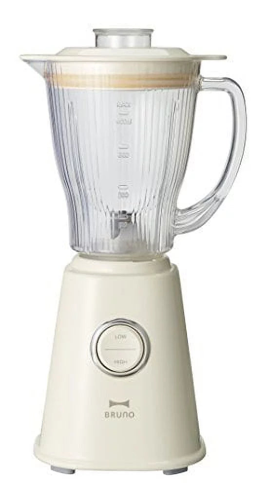 BRUNO BOE023-IV 400ml Compact Blender Mixer Compact Fashionable Cute Retro Style Easy Care Cookware Baby Food Ice Crush Smoothie Paste Ivory
