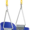 Eastern Jungle Gym Heavy-Duty High Back Full Bucket Toddler Swing Seat | Coated Swing Chains Fully Assembled | Green Swing Set Accessory