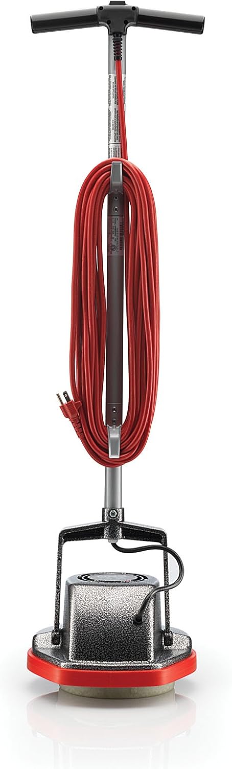 ac12319d8f2d4ab7aa43b3d10a0239ea Commercial Orbiter Hard Floor Cleaner Machine, Multi-Purpose Floor Cleaning, Random Orbital Drive, Wide Cleaning Path, 50-Foot Long Cord, ORB550MC, Gray/Red-Oreck