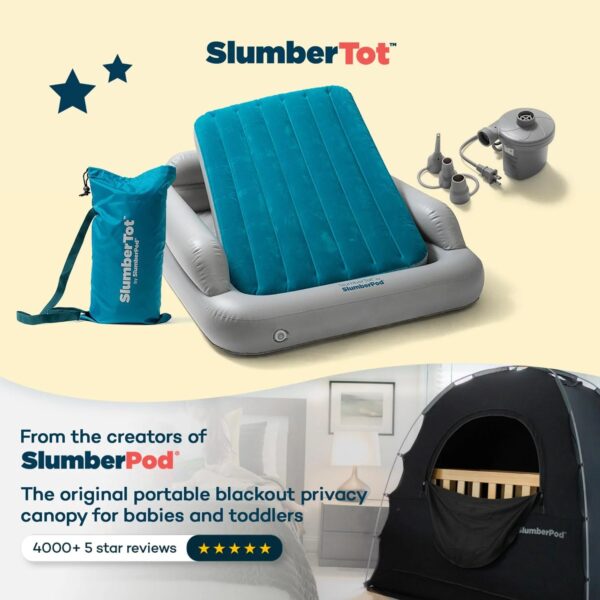 acc7100e89f14b1bbafa6e1c62167741 SlumberPod SlumberTot Inflatable Toddler Travel Bed