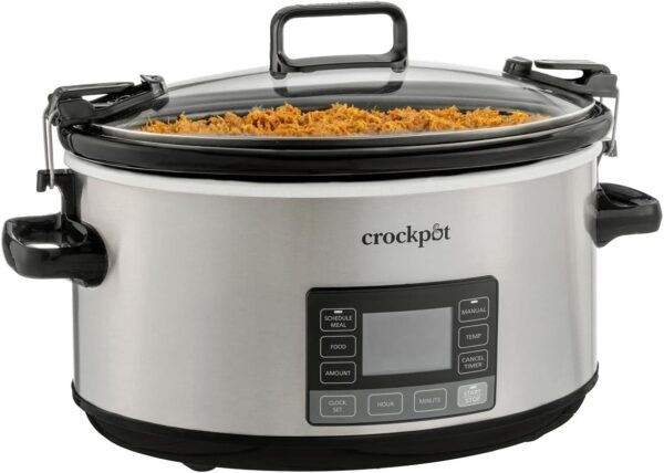 acdba31b2bb7416aa9e8cae41c17c58c Crock-Pot 7 Quart Portable Programmable Slow Cooker with Timer and Locking Lid