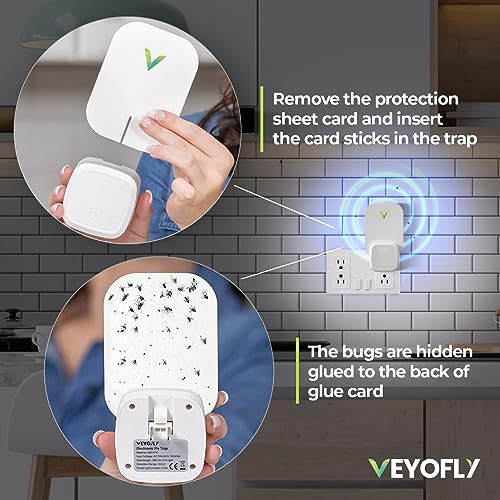 ad8b535ea5984c7dbe88aedced0f60fb VEYOFLY Flying Insect Trap, Fruit Fly Traps for Indoors, (Pack of 2 - White)
