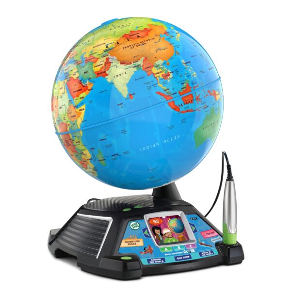 LeapFrog Magic Adventures Globe for Kids, Electronic Learning System, Teaches Countries, Culture