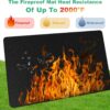 90x52 Inch Under Grill Mat for Outdoor Grill, Fireproof & Waterproof