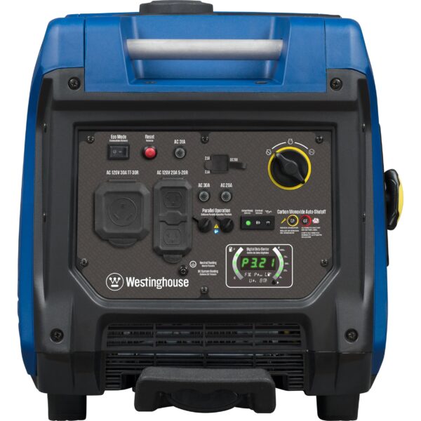 Westinghouse 5000 Peak Watt Recoil Start, Gas Powered Portable Inverter Generator with CO Sensor
