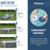 Bestway Oval Above Ground Pool Set (10' x 6'7" x 33")| Includes Filter Pump & ChemConnect Dispenser