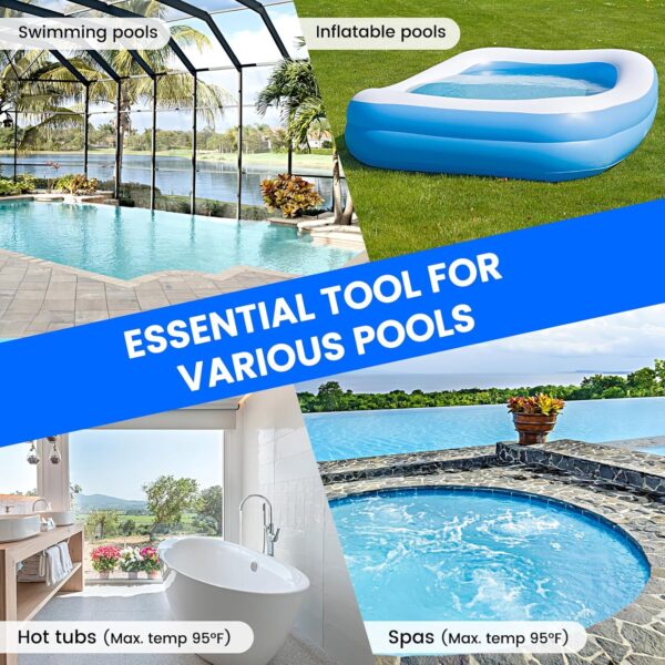 af11b35b7d504d20a698fe17815ba539 Pool Vacuum for Above Ground Pool with a Telescopic Pole, Running time up to 1H, T403 Handheld Rechargeable Pool Cleaner with Powerful Suction up to 18.5 gallons/min, Ideal for Leaves, Debris