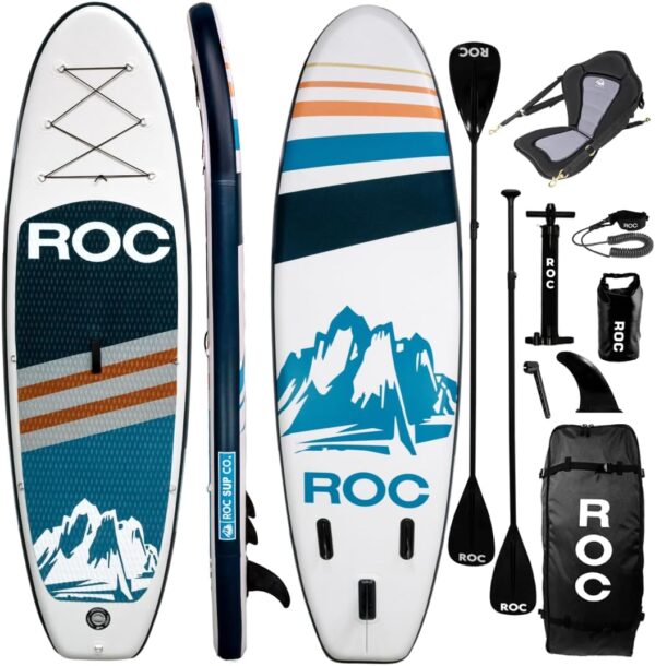 af3526fa9f1e4bf5bf492913163949ea Roc Inflatable Stand Up Paddle Boards with Premium SUP Paddle Board Accessories, Wide Stable Design, Non-Slip Comfort Deck for Youth & Adults