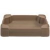 Step2 Play and Store Kids Plastic Sandbox with Cover, Brown