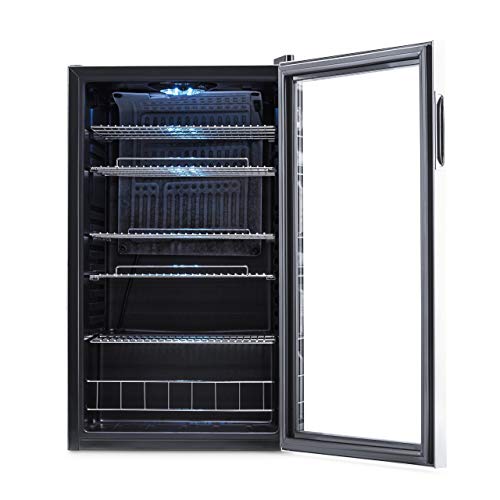 b0b2fb9ffbe445659f9341af8344526e Beverage Refrigerator Cooler | 126 Cans Free Standing with Right Hinge Glass Door