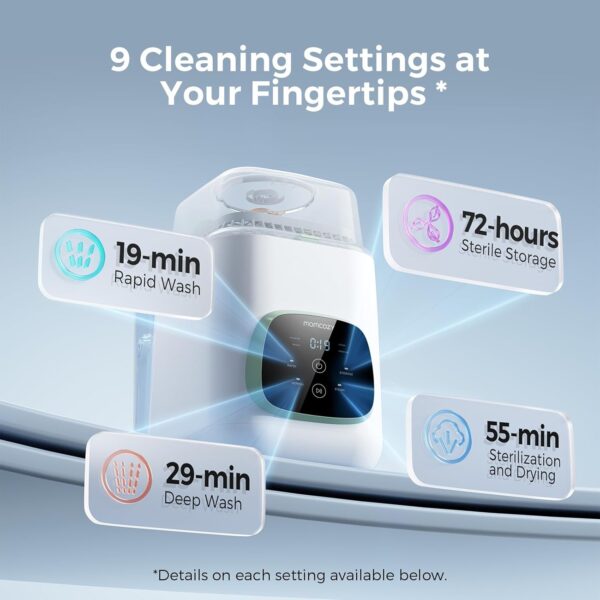b0b697e53e5b4a92ae75079c1377523a Momcozy KleanPal Pro Baby Bottle Washer, Sterilizer & Dryer - All-in-One Cleaning Machine for Bottles, Pump Parts & Baby Essentials