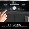 DZ401 Foodi 10 Quart 6-in-1 DualZone XL 2-Basket Air Fryer with 2 Independent Frying Baskets, Match Cook & Smart Finish to Roast, Broil, Dehydrate for Quick, Easy Family-Sized Meals, Grey