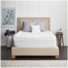 Sealy - 3 + 1 Memory Foam Topper with Fiber Fill Cover - Queen - Blue