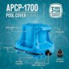 Little Giant APCP-1700 115-Volt, 1/3 HP, 1745 GPH, Automatic, Submersible, Swimming Pool Cover Pump
