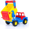 Wader Truck No. 1 Giant Dump Truck Ride-On Toy Red, Yellow and Blue
