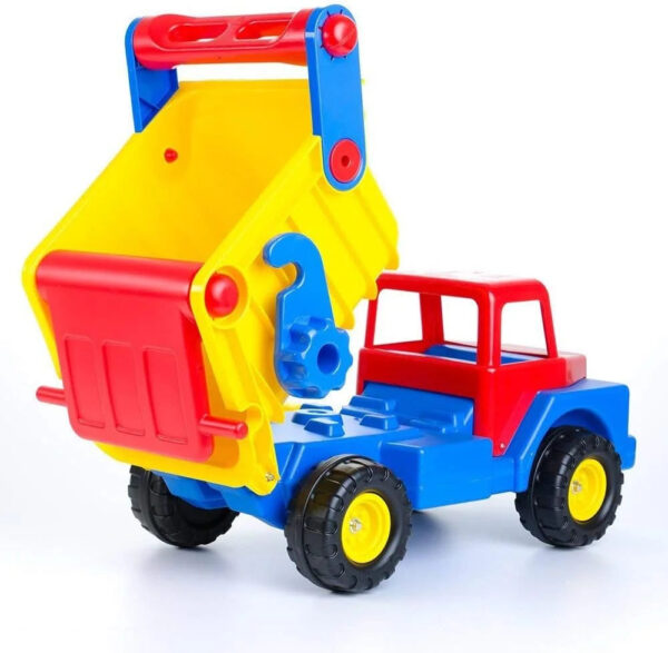 Wader Truck No. 1 Giant Dump Truck Ride-On Toy Red, Yellow and Blue