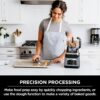 BN801 Professional Plus Kitchen System, 1400 WP, 5 Functions for Smoothies, Chopping, Dough & More with Auto IQ, 72-oz.* Blender Pitcher, 64-oz. Processor Bowl, (2) 24-oz. To-Go Cups, Grey