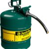 5-Gallon Type II Red Safety Gas Can – OSHA-Approved Steel Fuel Container with Flame Arrester, Self-Closing Lid & 1" Flexible Spout (7250130)