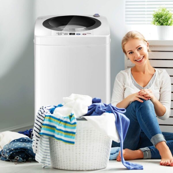 b2cc395a5f41486c85aa33d44beb23bd Portable Washing Machine, Full Automatic Washer and Dryer Combo, with Built-in Pump Drain 8 LBS Capacity Compact Laundry Washer Spin Dryer for Apartment RV Dorm
