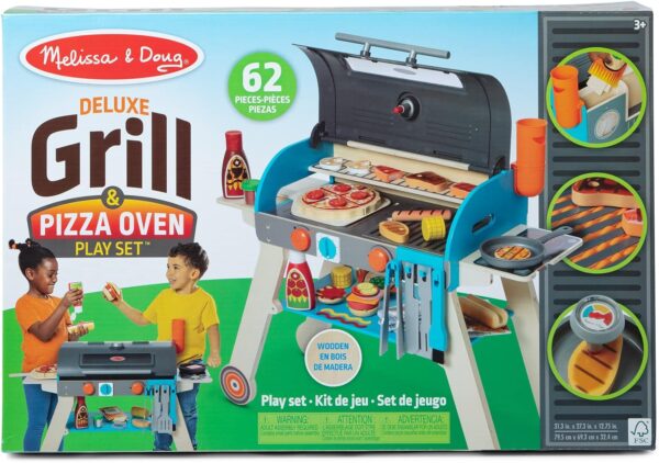 b2e4c2afe63b4227822ba59cf0097929 Wooden Luxury Grill, Smoker and Pizza Oven Toy Food Toy for Kids Pretend Cooking