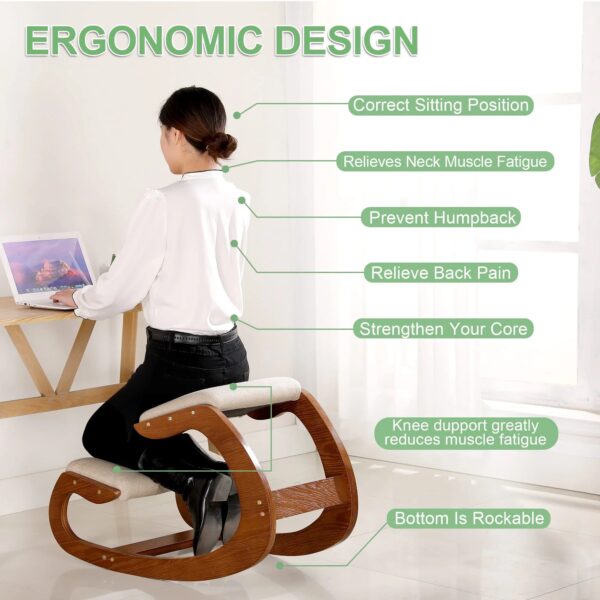 b32109b70b71484eb1183b2fd6b42a48 Predawn Ergonomic Kneeling Chair, Rocking Knee Chair