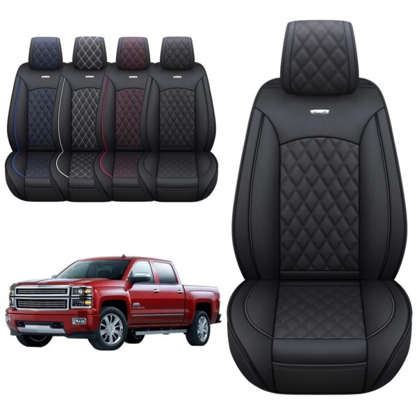 b32867a745494825b3943e4b5df886d0 Aierxuan Chevy Silverado GMC Sierra 2 Front Seat Covers