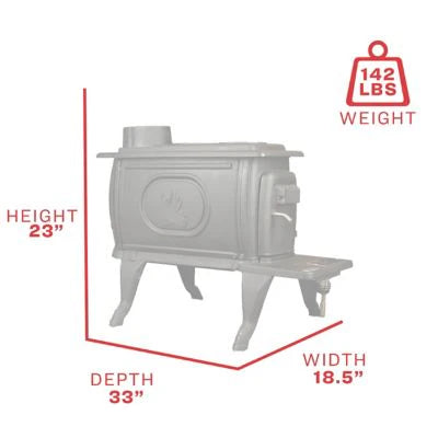 b38dd6c61b464af9a8737f4c05ea12b0 Logwood 900 Sq. Ft. EPA Exempt Cast Iron Stove